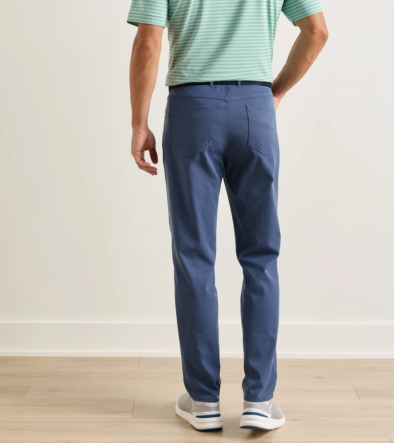 eb66 Melange Performance Five-Pocket Pant in SOFT NAVY - Alternate Image 1