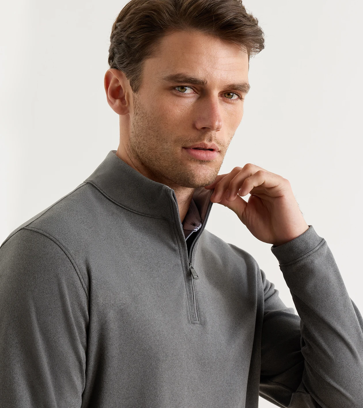Ardent Air Performance Quarter-Zip in Iron - Alternate Image 4