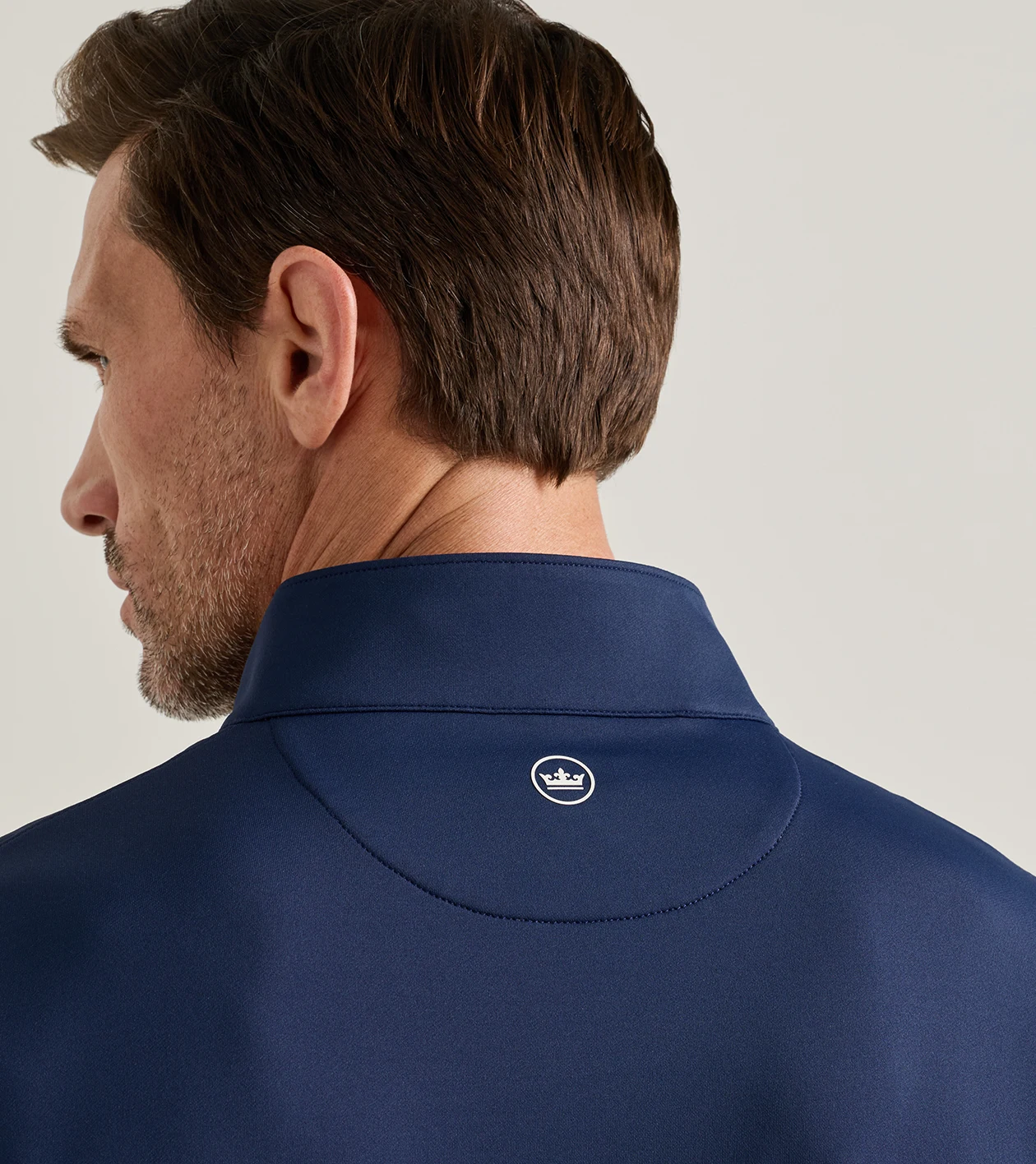 Perth Performance Quarter-Zip in Navy - Alternate Image 3