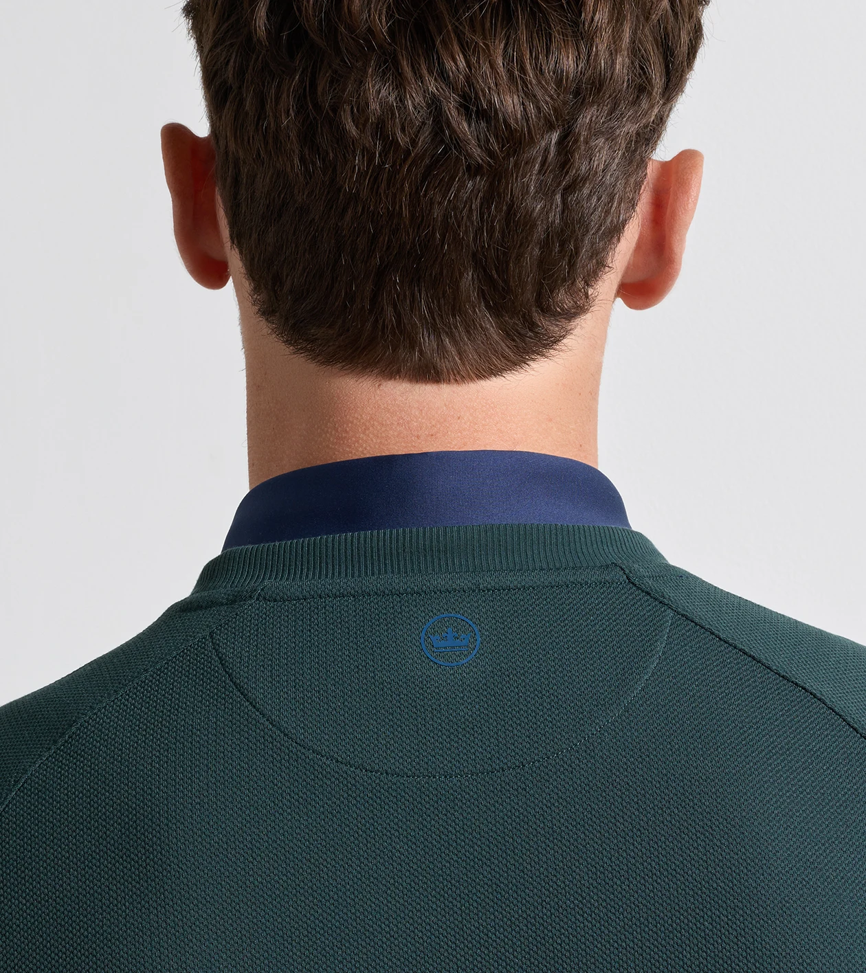 Cradle Piqu&eacute; Performance Crewneck in PINE BROOK - Alternate Image 3