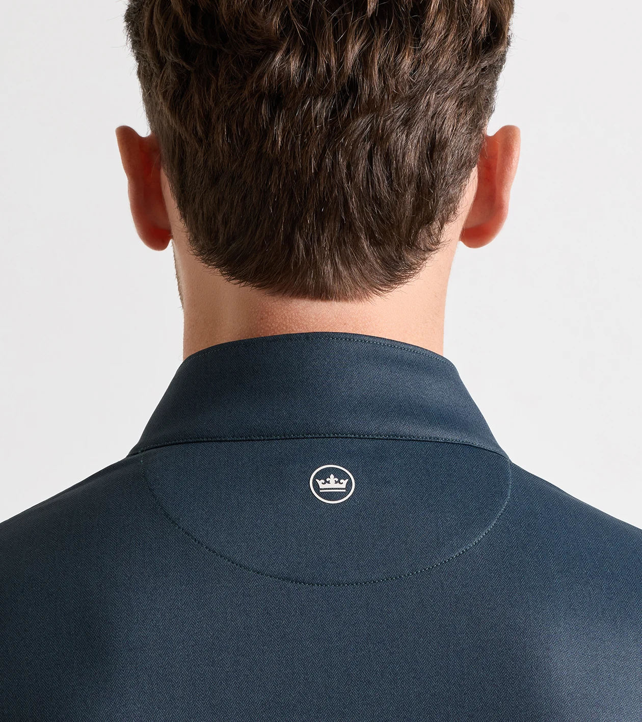 Perth Herringbone Performance Quarter-Zip in PINE BROOK - Alternate Image 3