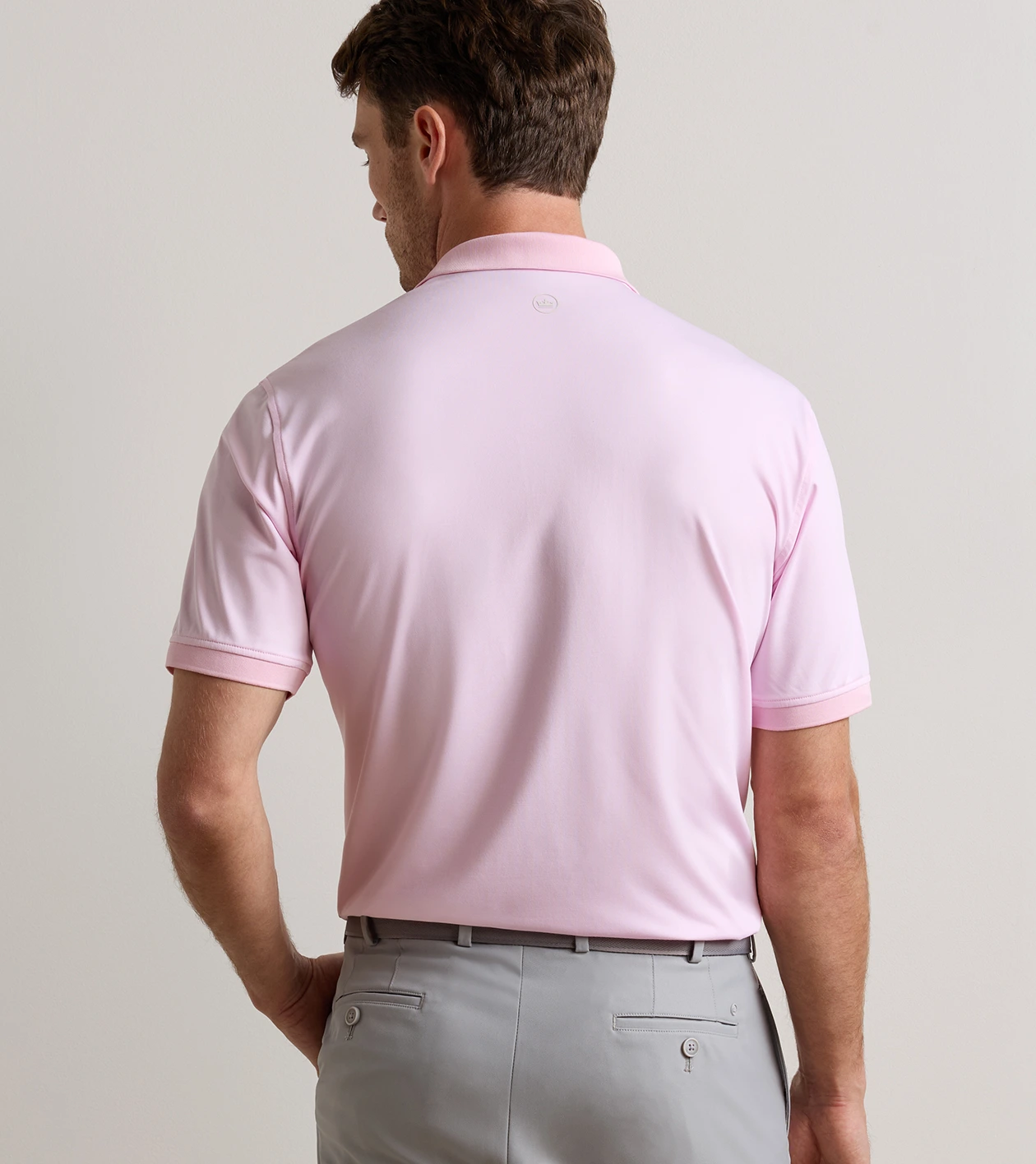 Holden Performance Jersey Polo in Palmer Pink - Alternate Image 2