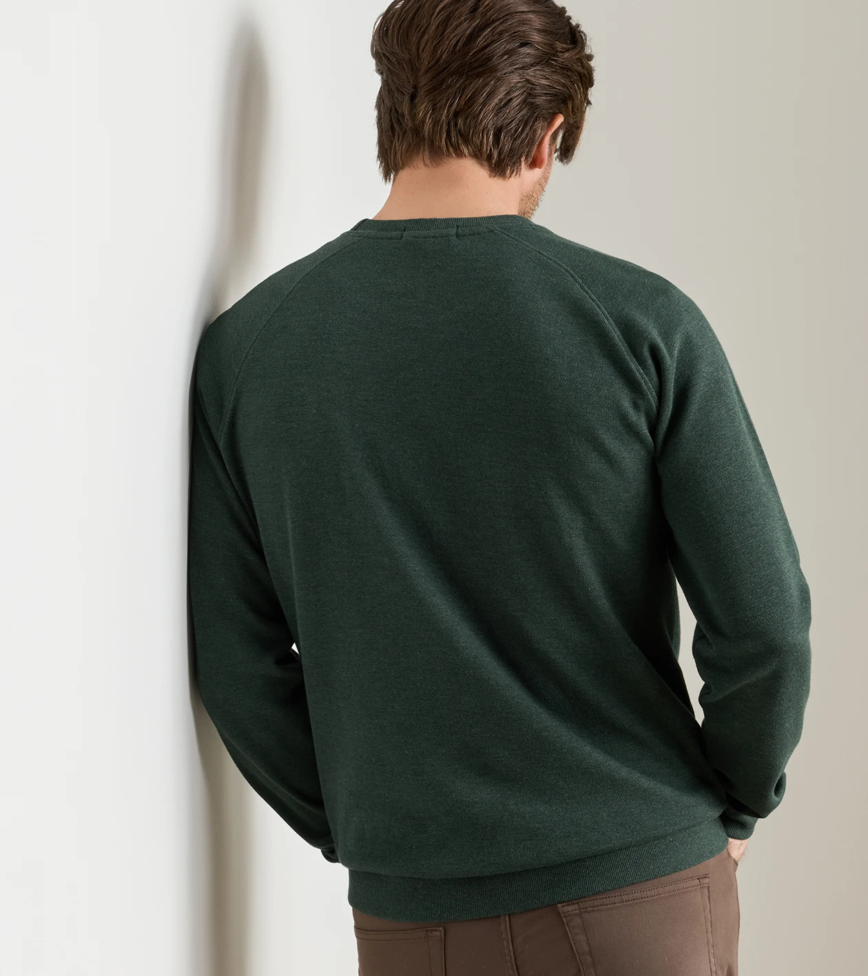 Crown Comfort Knit Crew in PINE BROOK - Alternate Image 2