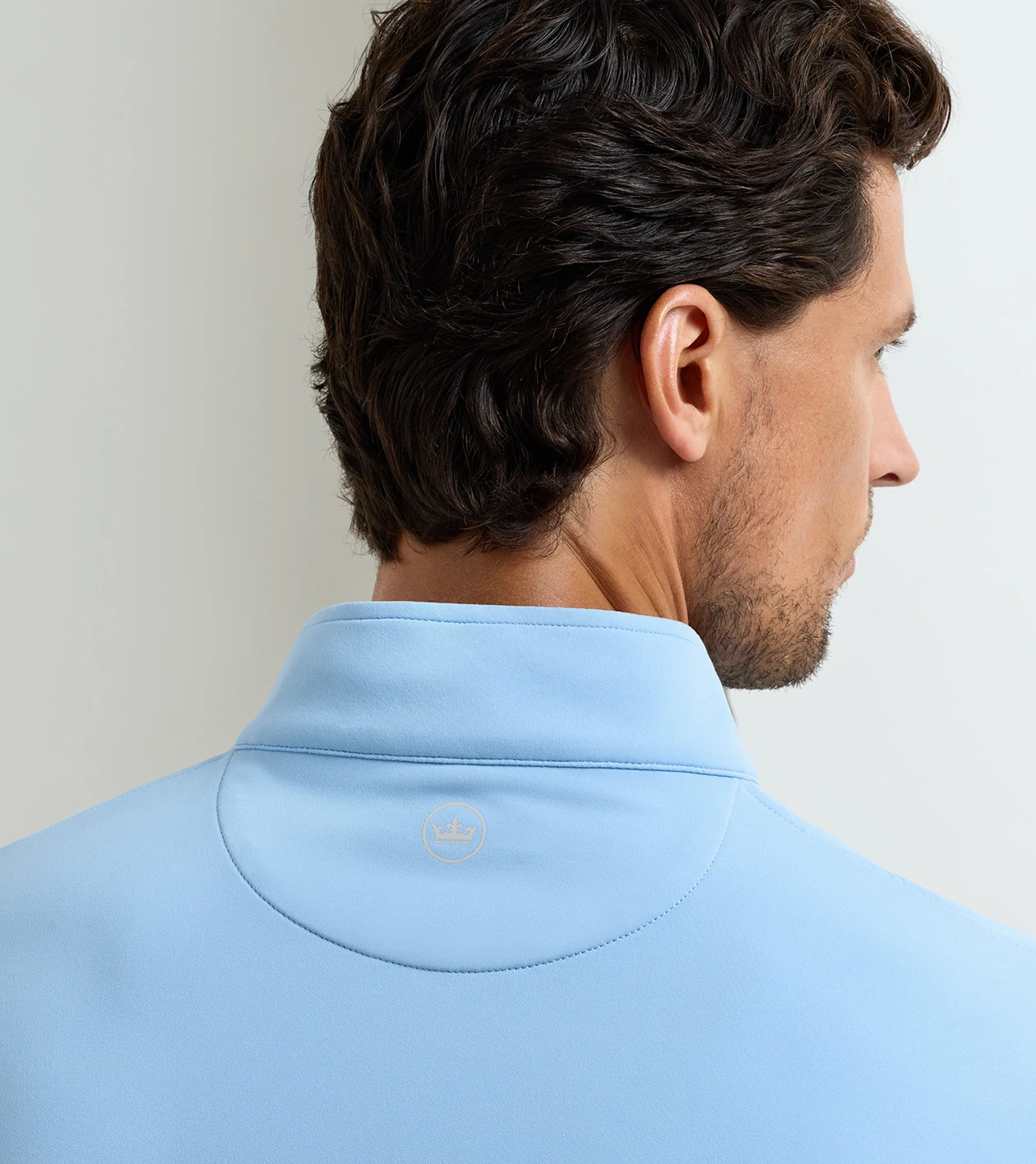Perth Performance Quarter-Zip in Cottage Blue - Alternate Image 3