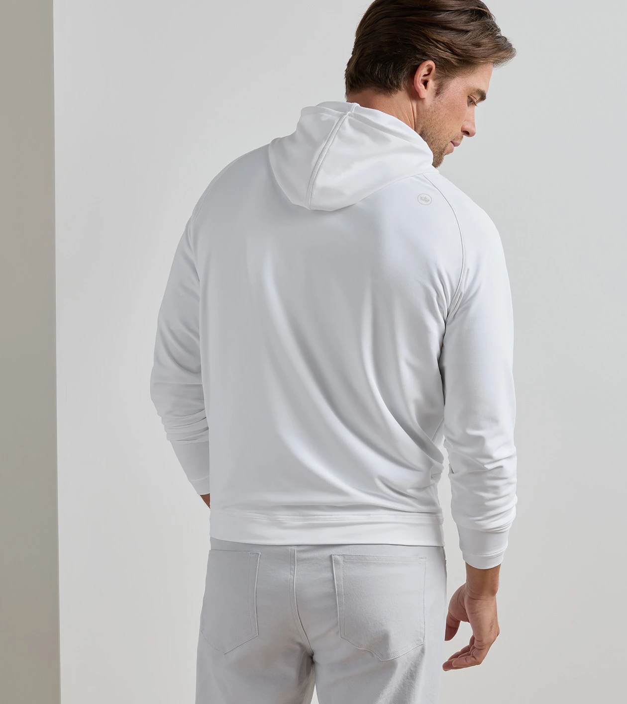 Pine Performance Hoodie in White - Alternate Image 2