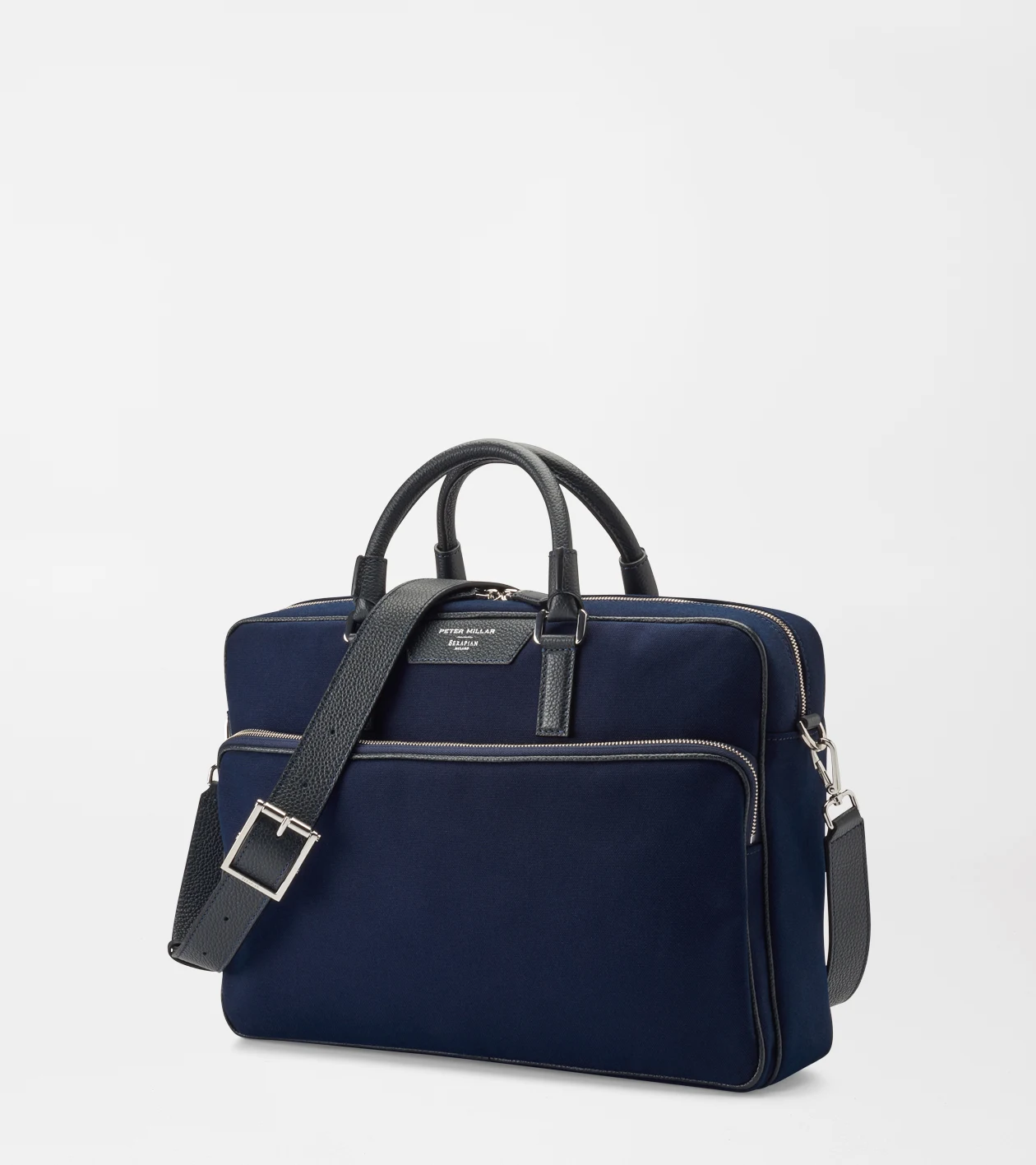 Peter Millar X Serapian Briefcase in Navy - Alternate Image 2