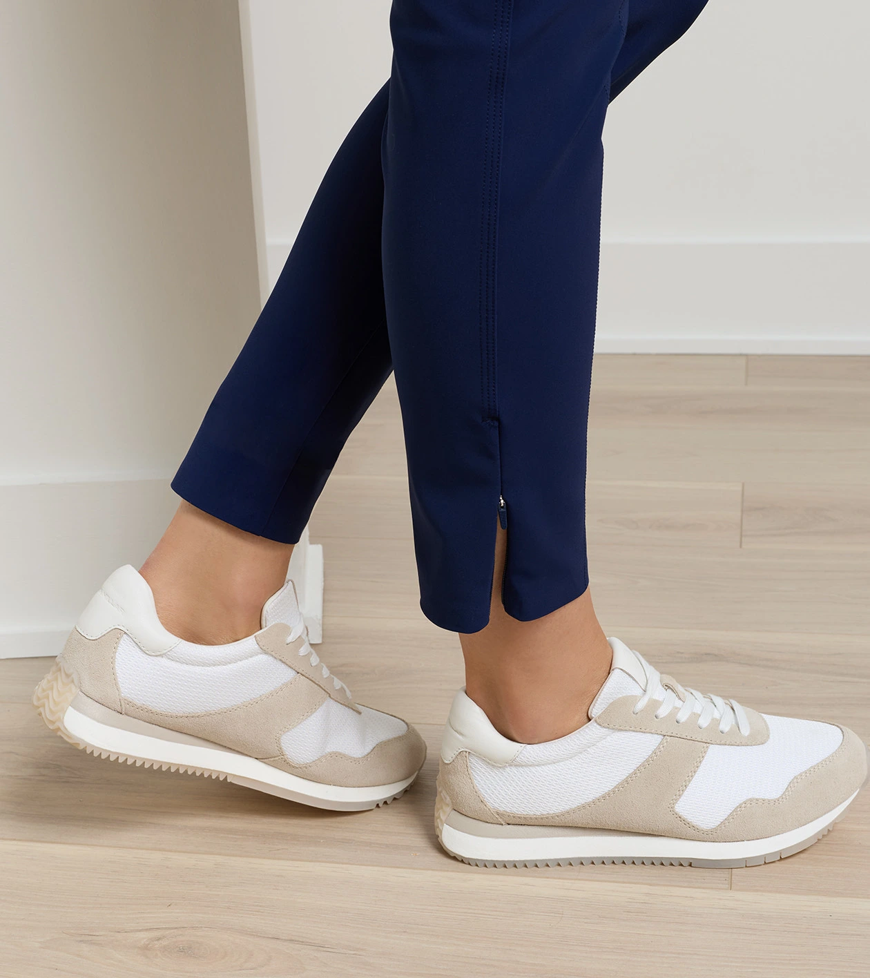 Bingham High Stretch Bonded Ankle Pant in Navy - Alternate Image 4