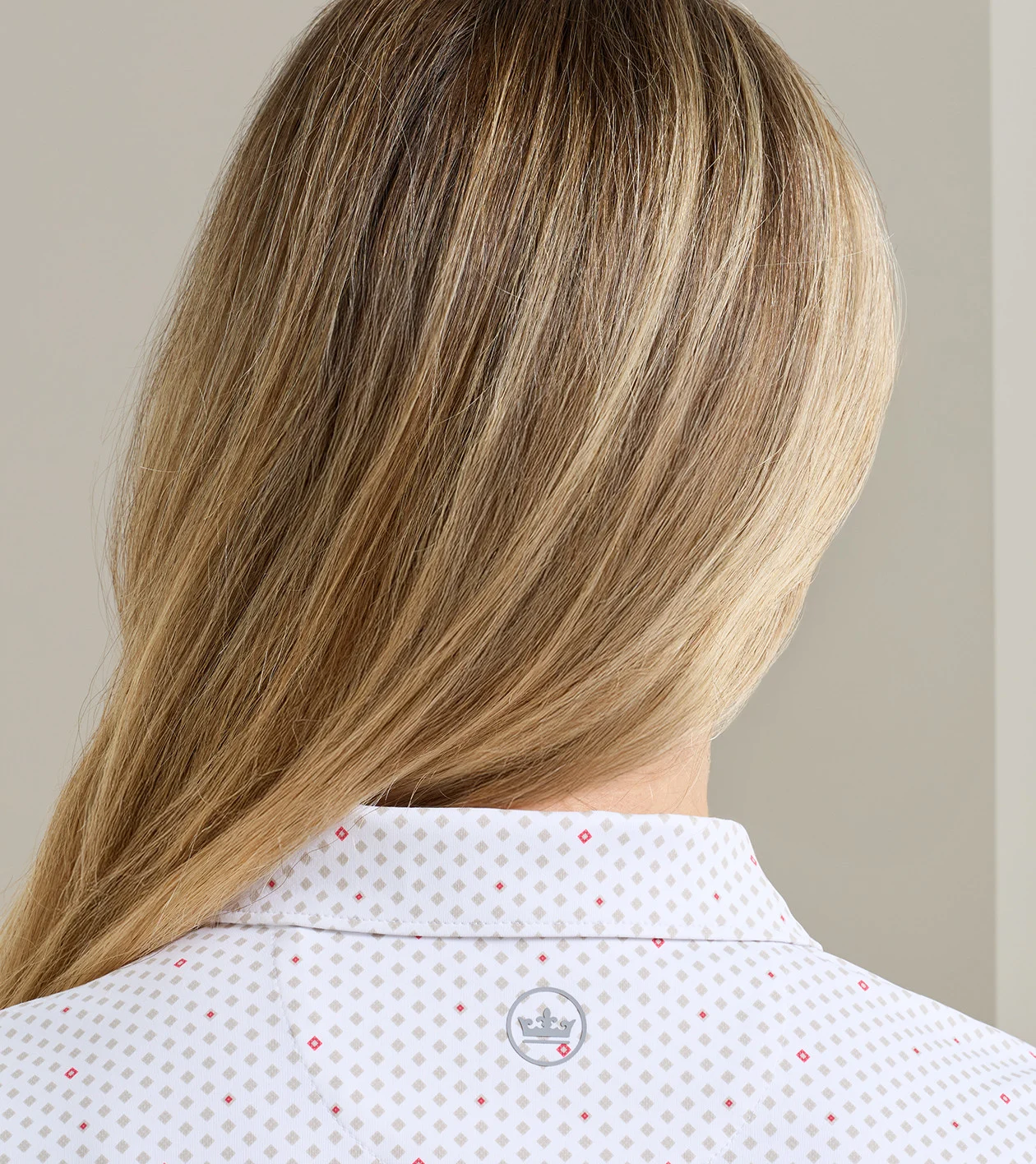Diamond In The Rough Short Sleeve Jersey Polo in White - Alternate Image 3
