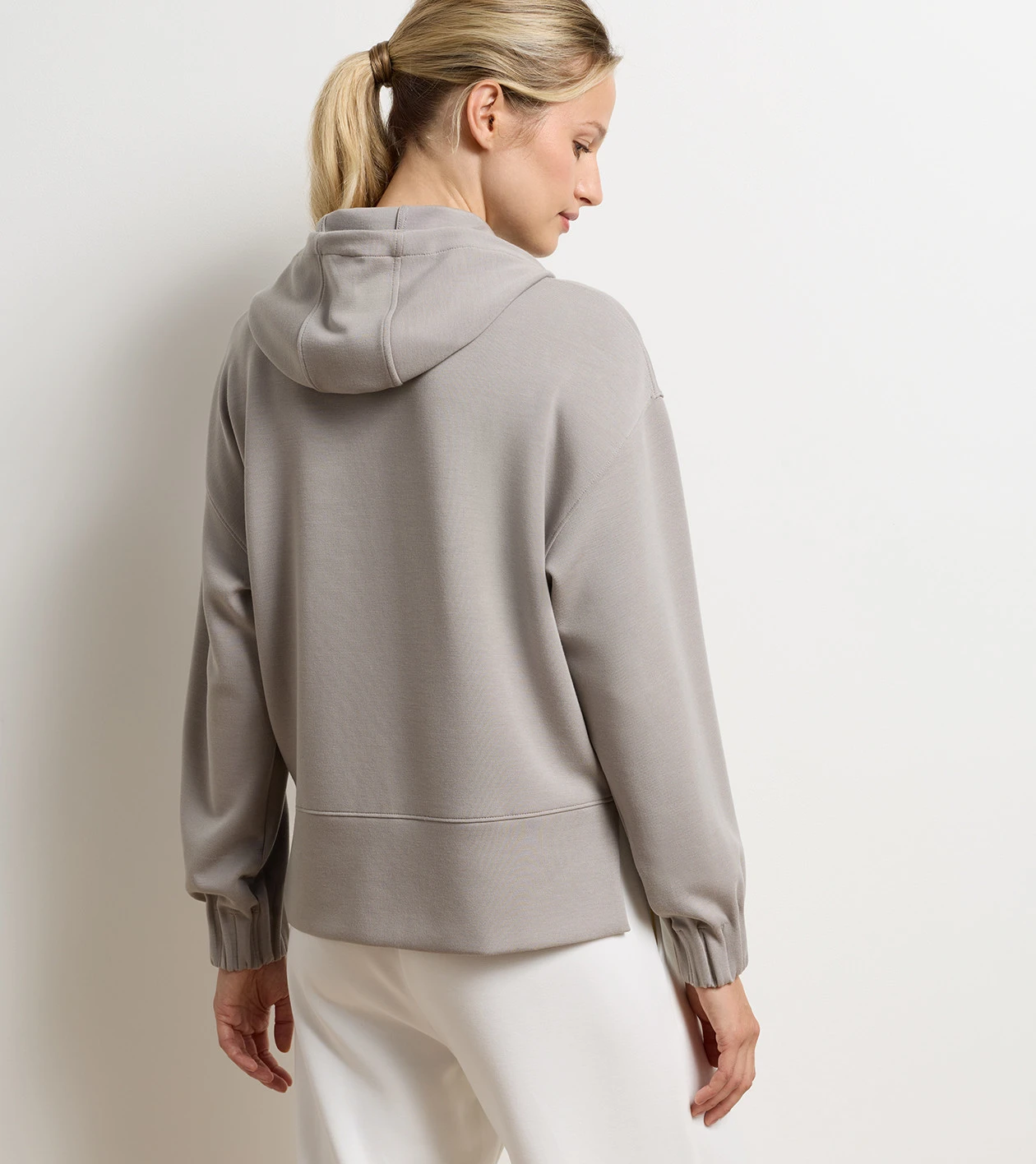 Flora Knit Hoodie in TERRACE FOG - Alternate Image 2