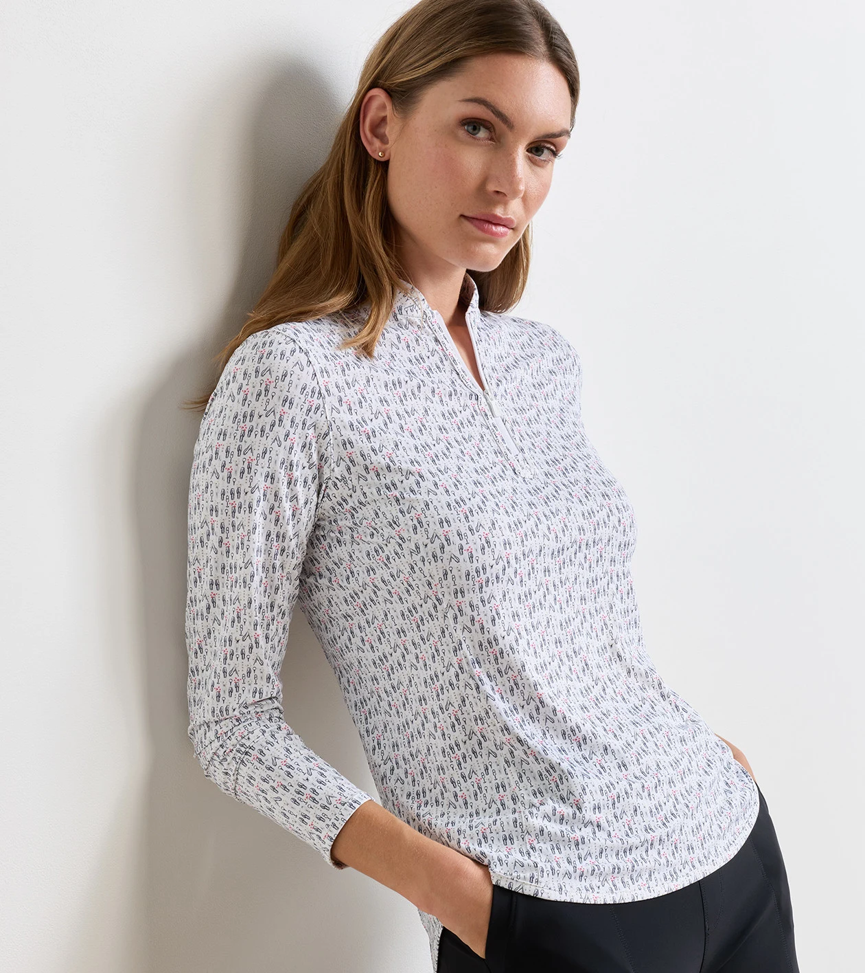 Shadebreak Poppies In Play Lightweight Sun Shirt in Multi - Alternate Image 1