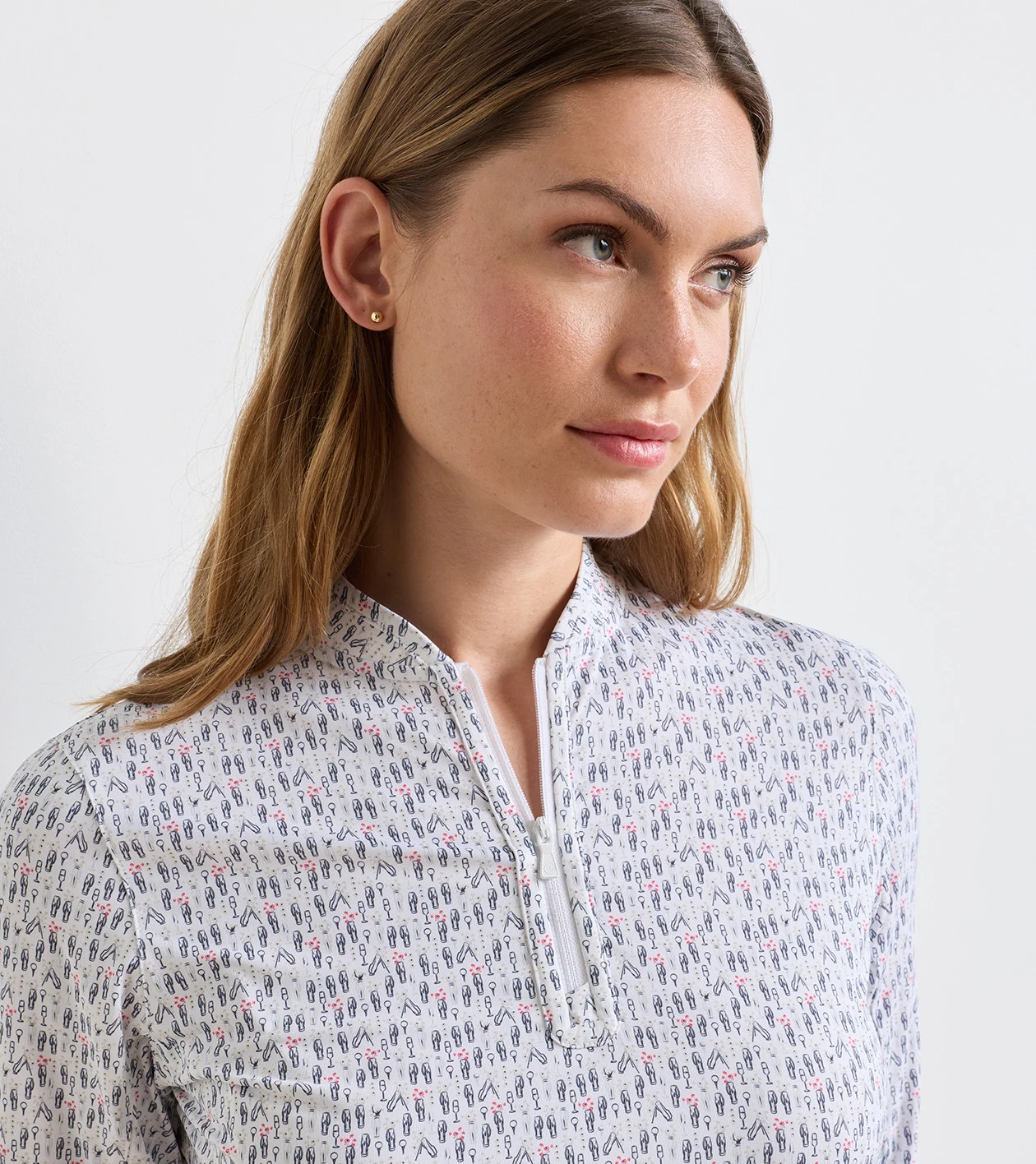 Shadebreak Poppies In Play Lightweight Sun Shirt in Multi - Alternate Image 3