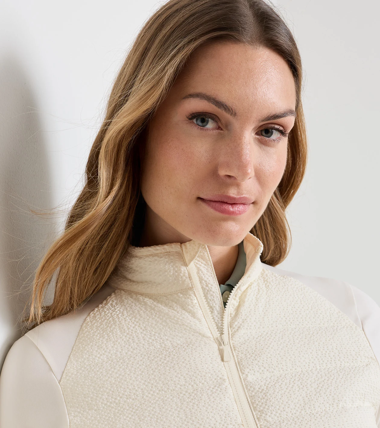 Merge Seersucker Hybrid Jacket in Ivory - Alternate Image 5