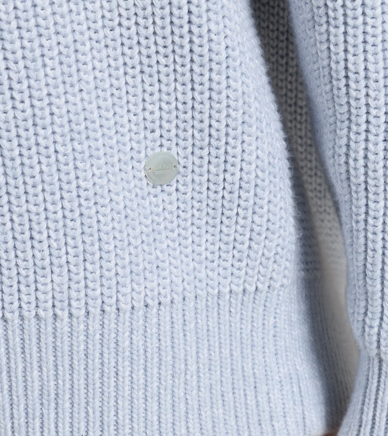 Nicolette V-Neck Sweater in BLUE BRISK - Alternate Image 3