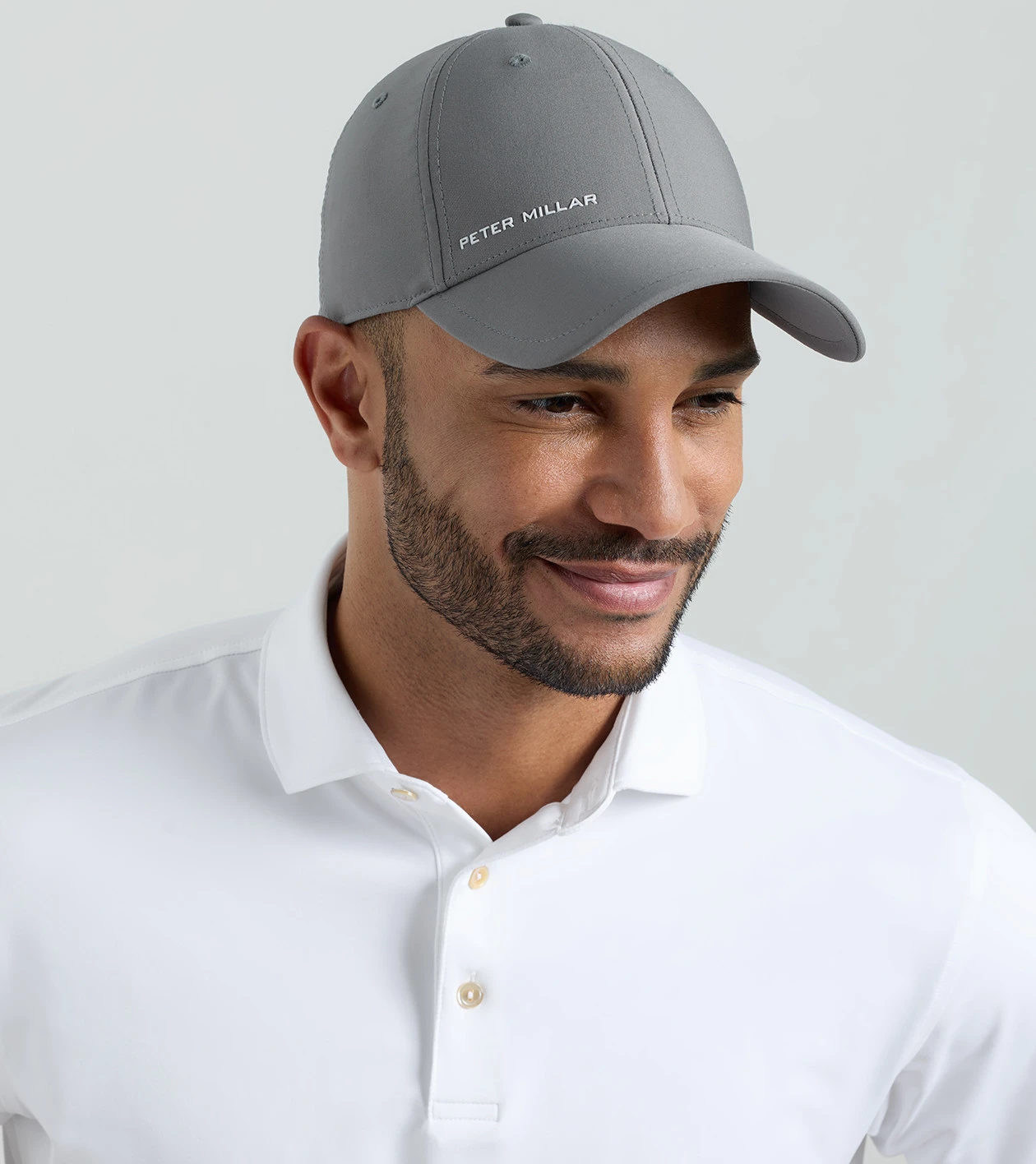 Pursuit Performance Peter Millar Hat in Gale Grey - Alternate Image 3