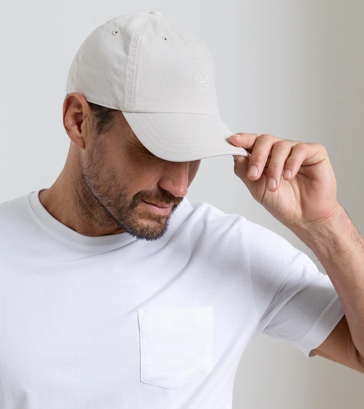 Whitaker Washed Twill Hat in Stone - Alternate Image 3
