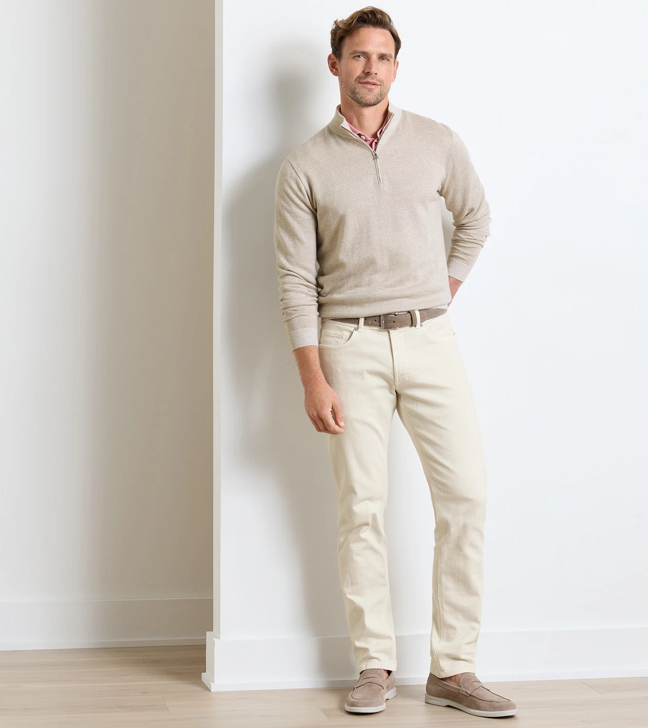 Excursionist Suede Belt in PEBBLE - Alternate Image 2