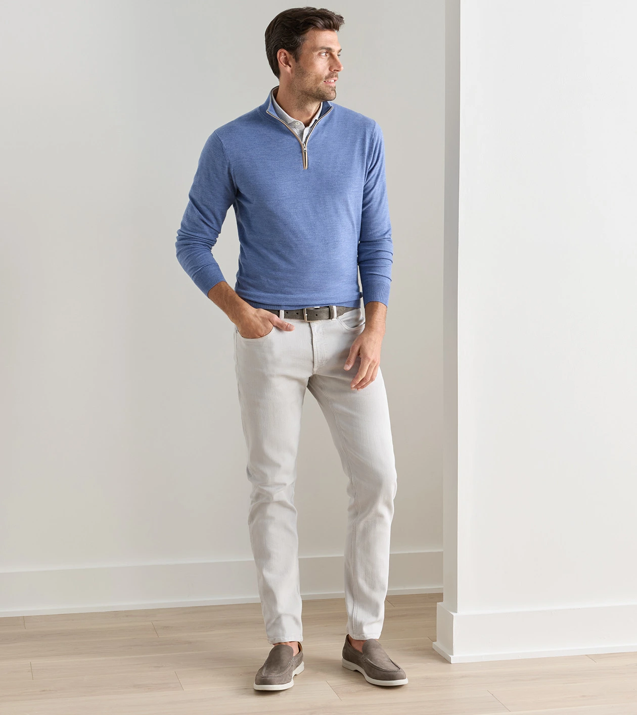 Excursionist Suede Belt in Smoke - Alternate Image 2