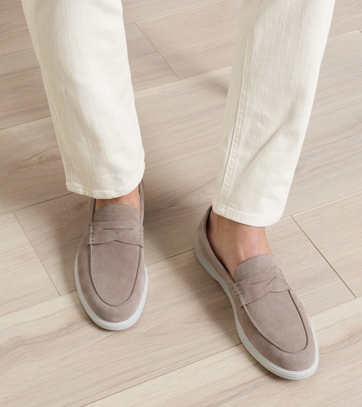 Excursionist Penny Loafer in PEBBLE - Alternate Image 1