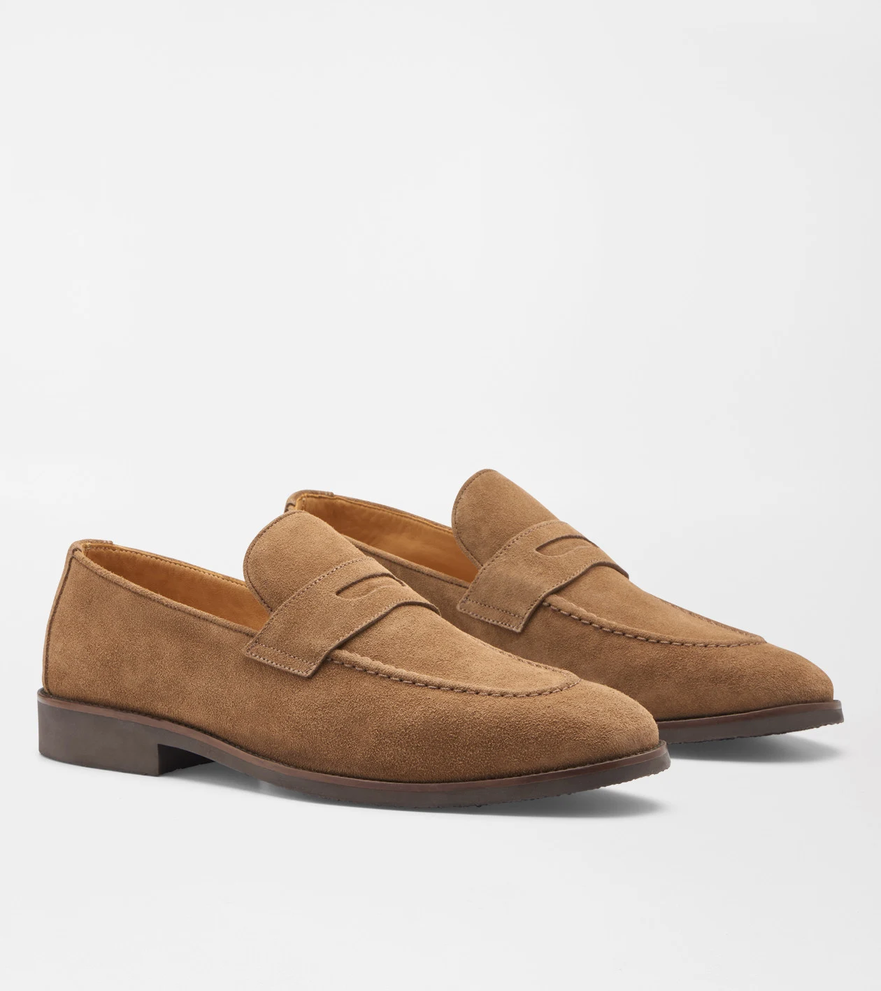 Madison Suede Penny Loafer in Chestnut - Alternate Image 3