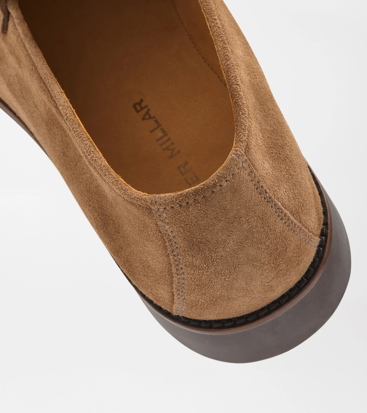 Madison Suede Penny Loafer in Chestnut - Alternate Image 4