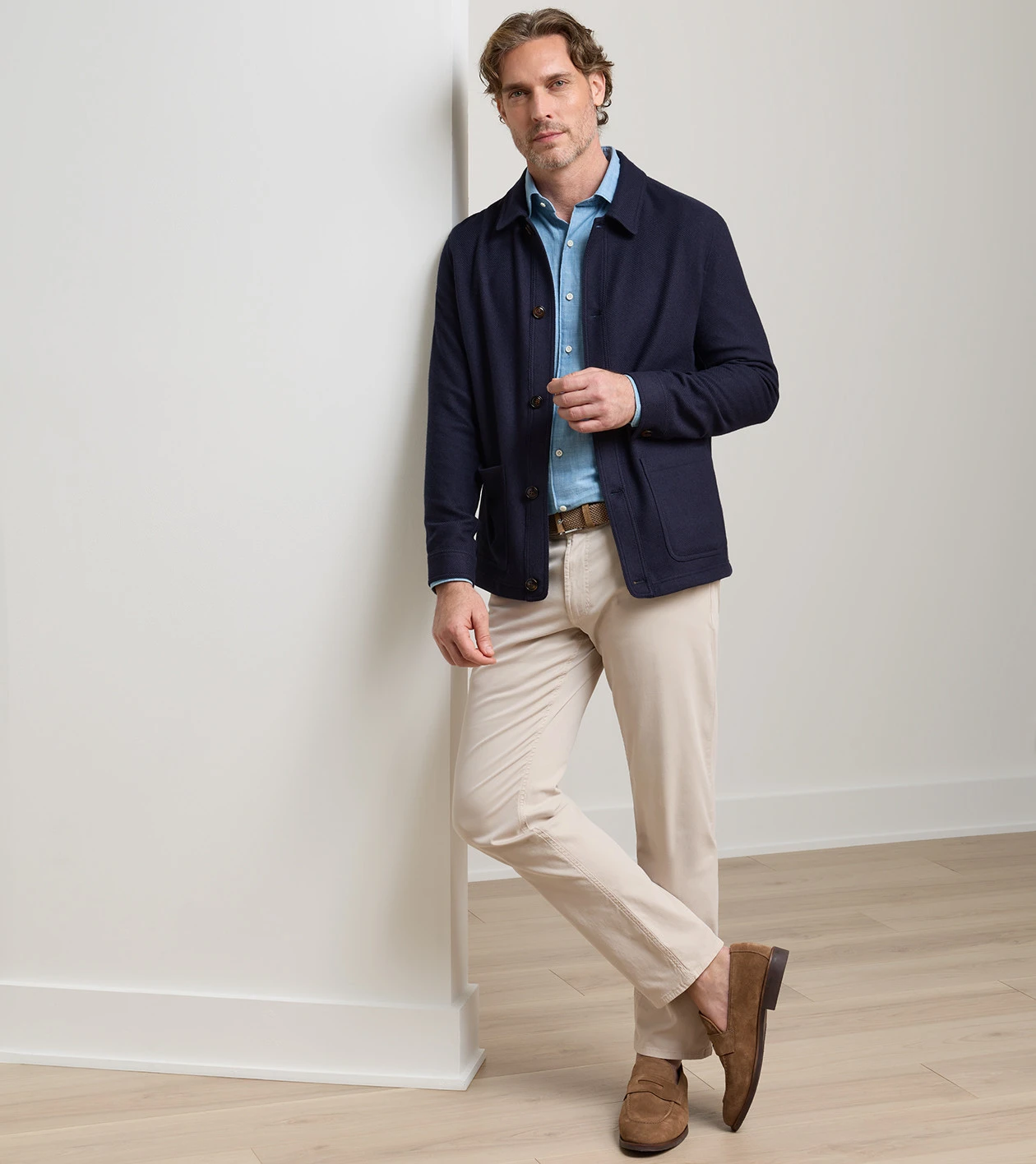 Madison Suede Penny Loafer in Chestnut - Alternate Image 2