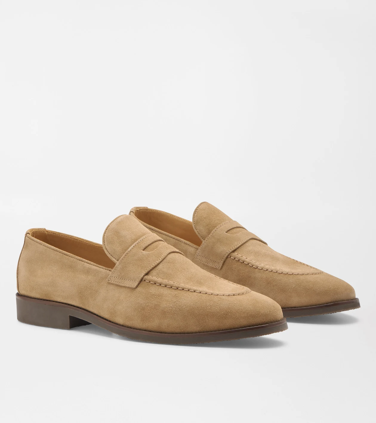 Madison Suede Penny Loafer in DARK JUTE - Alternate Image 4