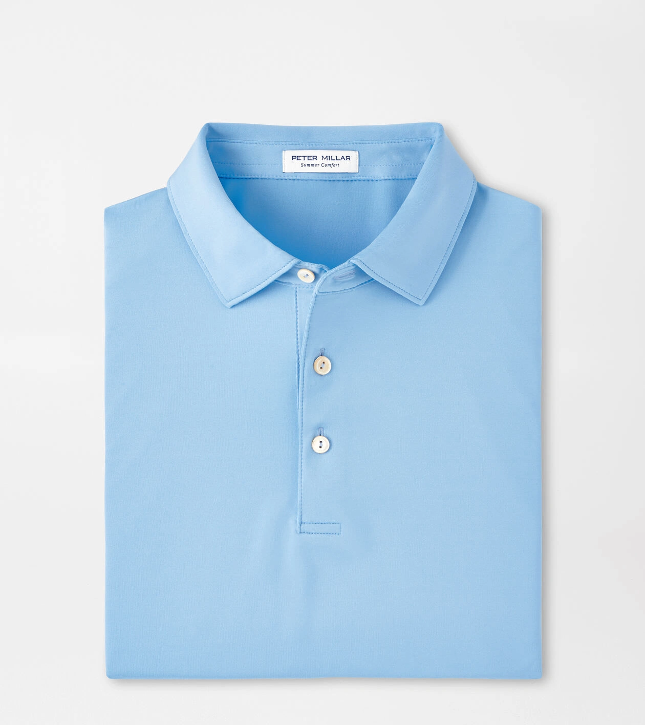 PETER MILLAR ポロシャツ L ブルー Solid Performance Jersey Polo | Men's Polos | Peter Millar