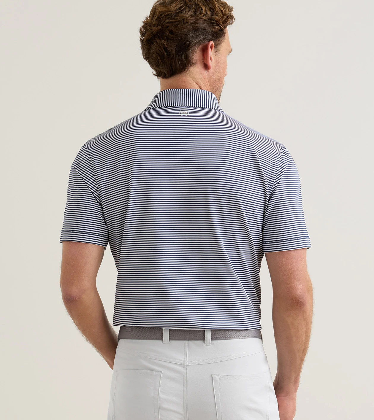 Hales Performance Jersey Polo in Navy - Alternate Image 2