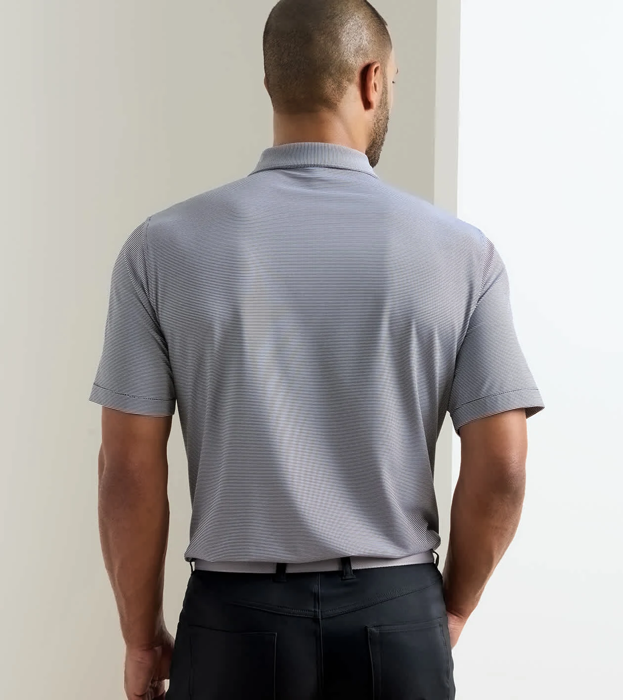 Jubilee Performance Jersey Polo in Black - Alternate Image 2