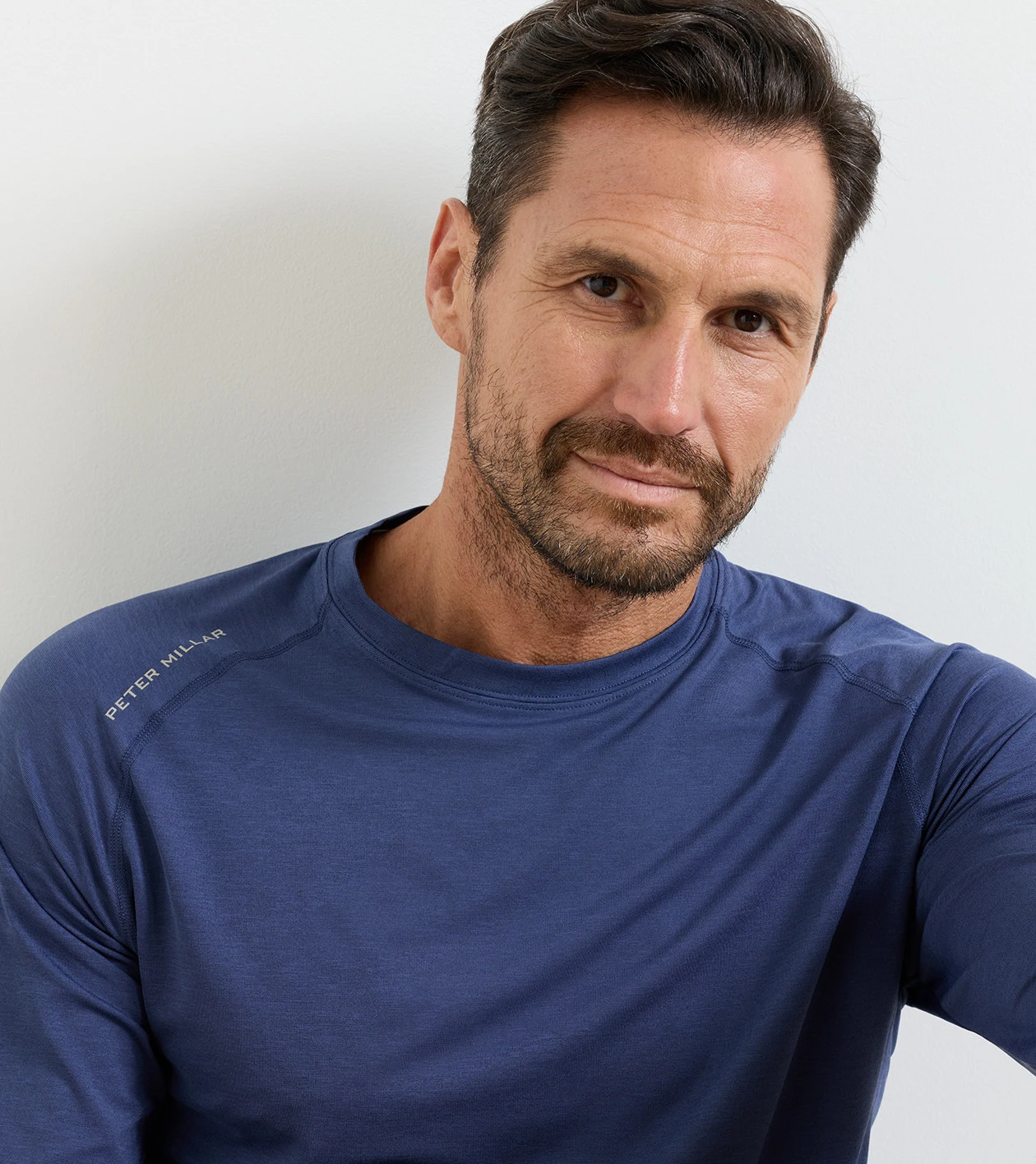 Aurora Performance Long-Sleeve T-Shirt in Navy - Alternate Image 4