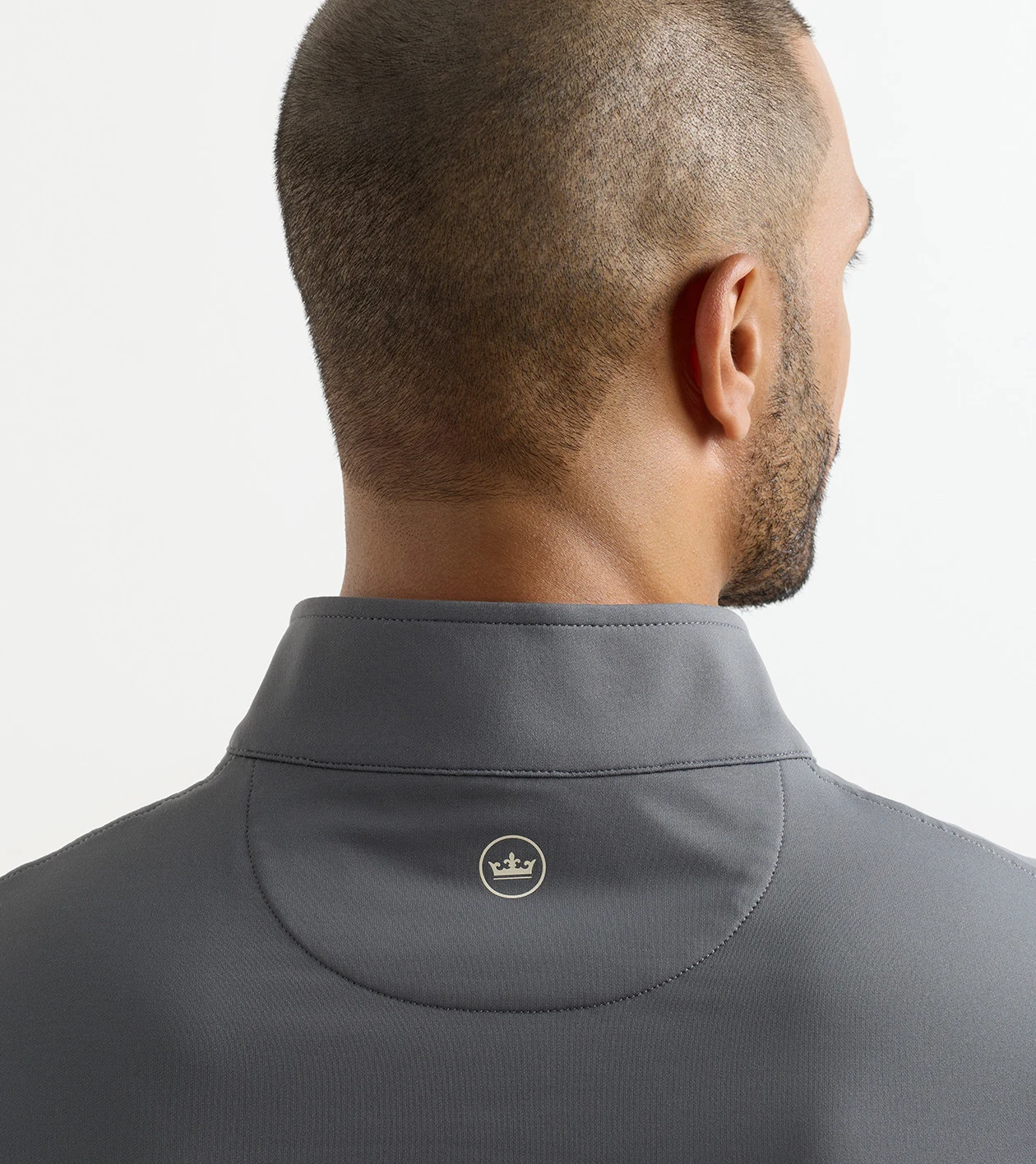 Perth Performance Quarter-Zip in Iron - Alternate Image 3