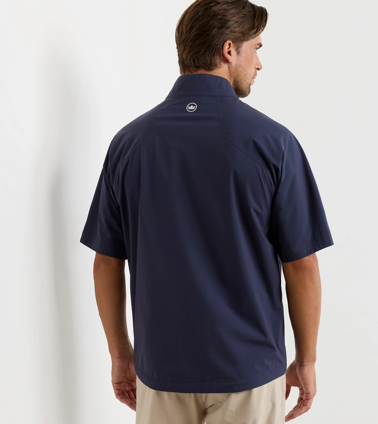 Shield Short-Sleeve Rain Shell in Navy - Alternate Image 2