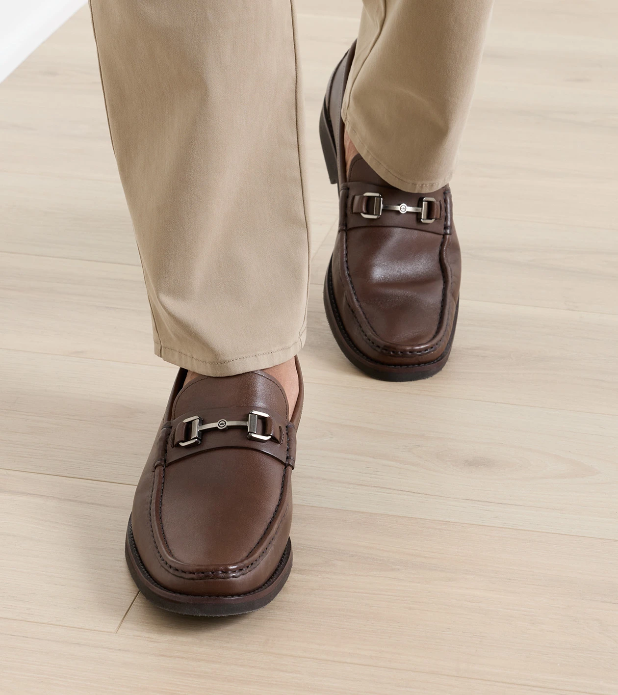 Leather Bit Loafer in Brown - Alternate Image 1