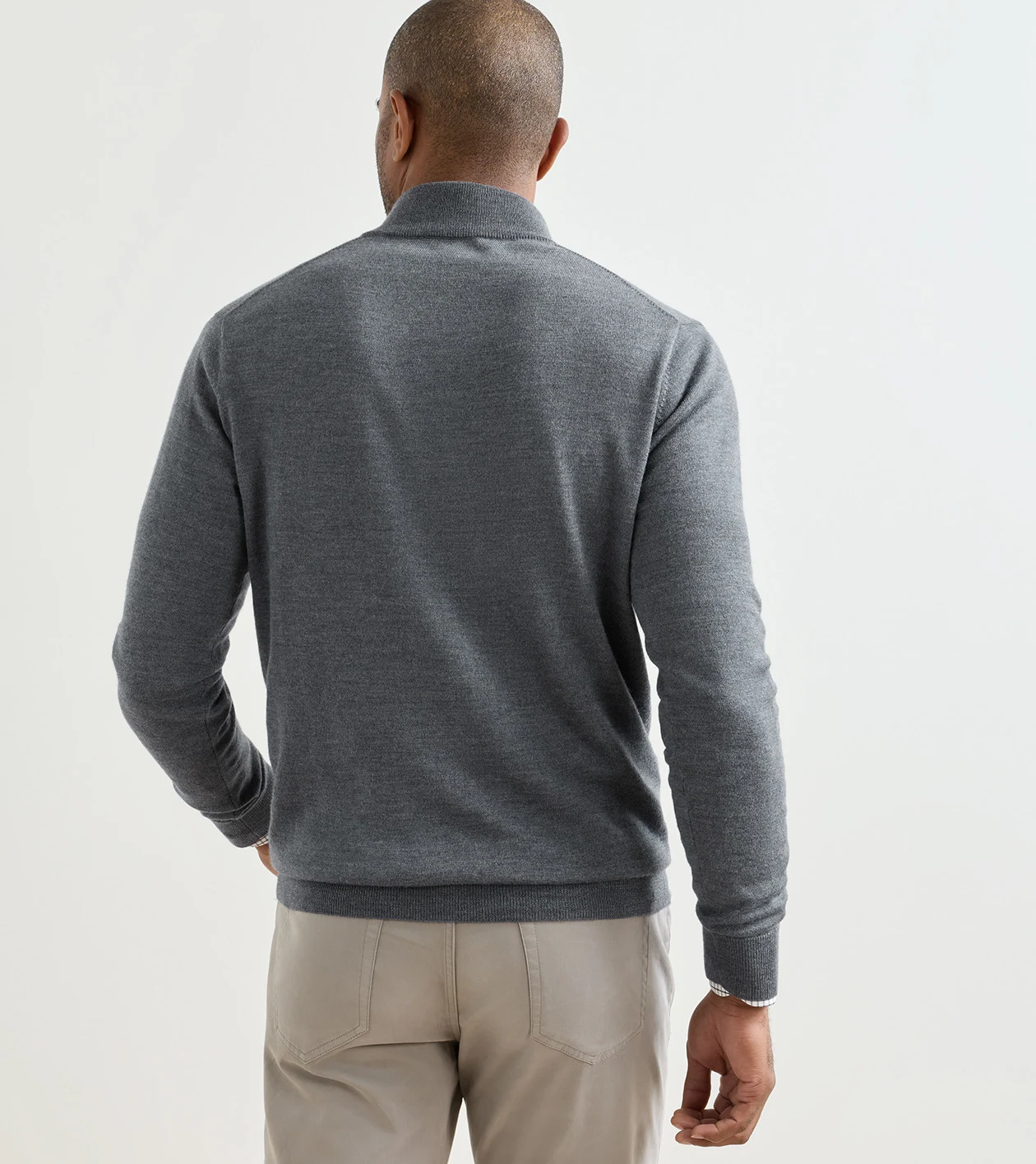Autumn Crest Quarter-Zip in Charcoal - Alternate Image 2