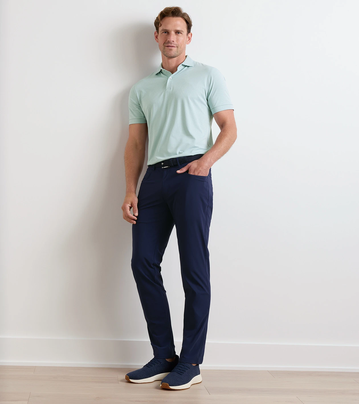 Bingham Performance Five-Pocket Pant in Navy - Alternate Image 1