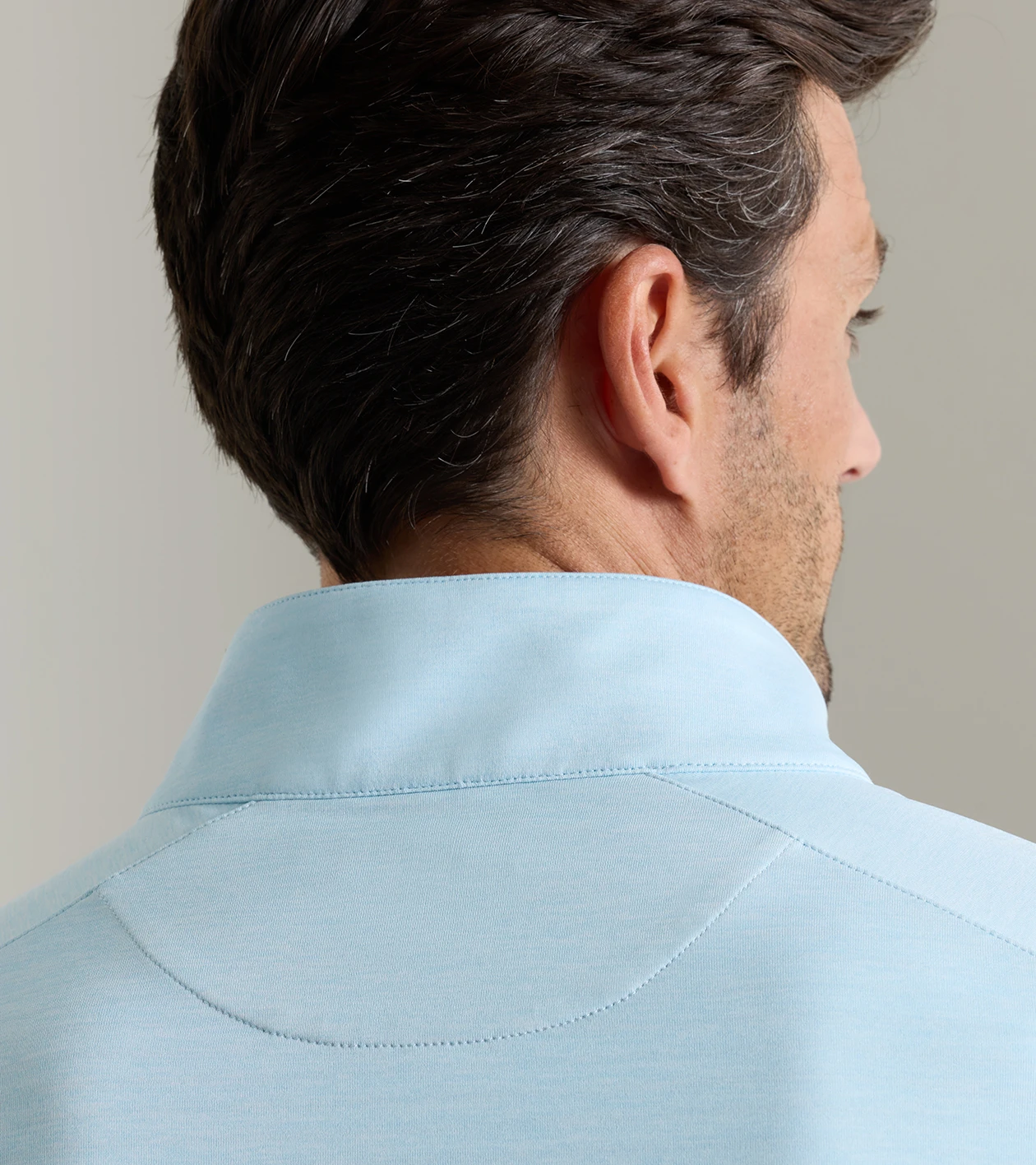 Stealth Performance Quarter-Zip in Blue Frost - Alternate Image 3