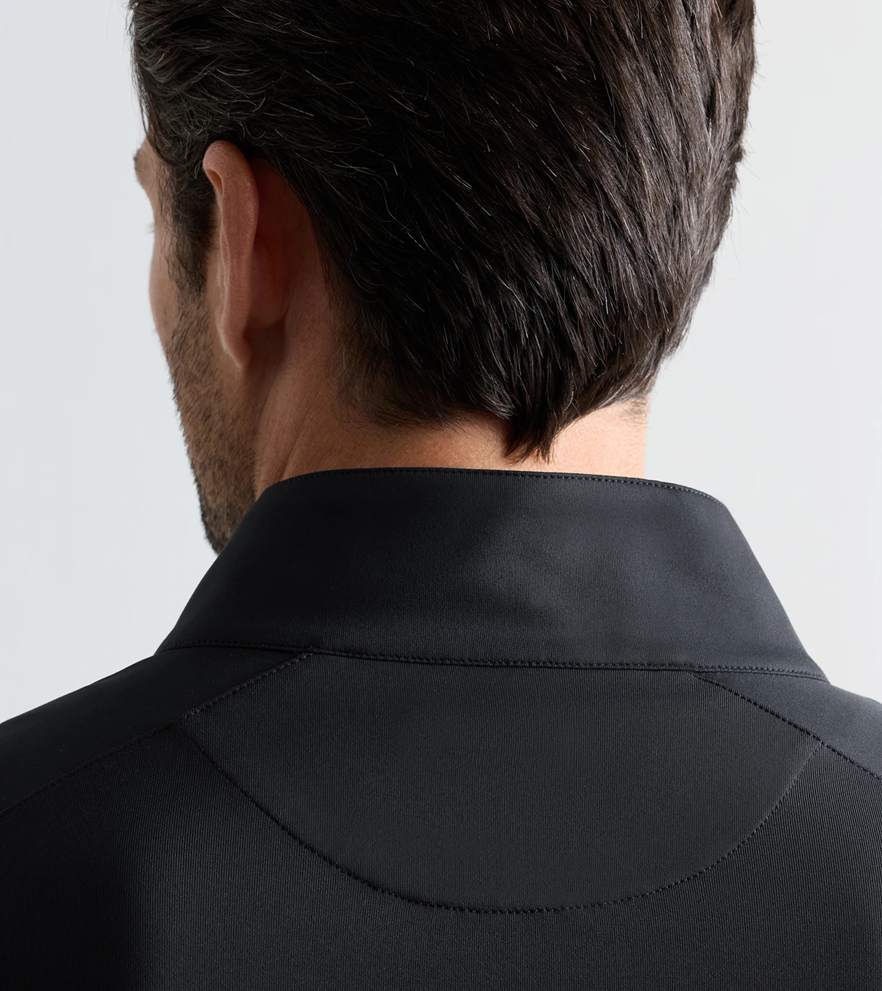Stealth Performance Quarter-Zip in Black - Alternate Image 3