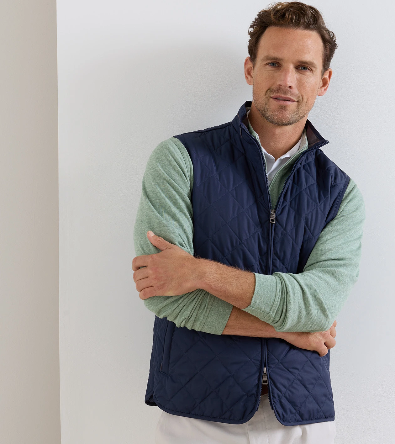 Essex Vest in Navy - Alternate Image 1