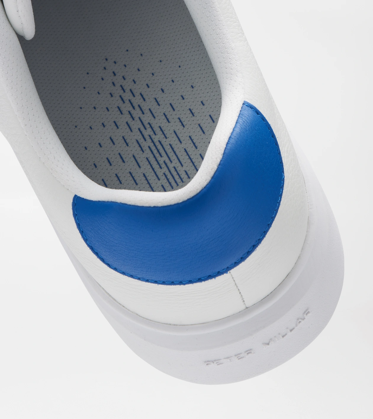 Drift Leather Hybrid Course Shoe in WHITE/MAKO BLUE - Alternate Image 2