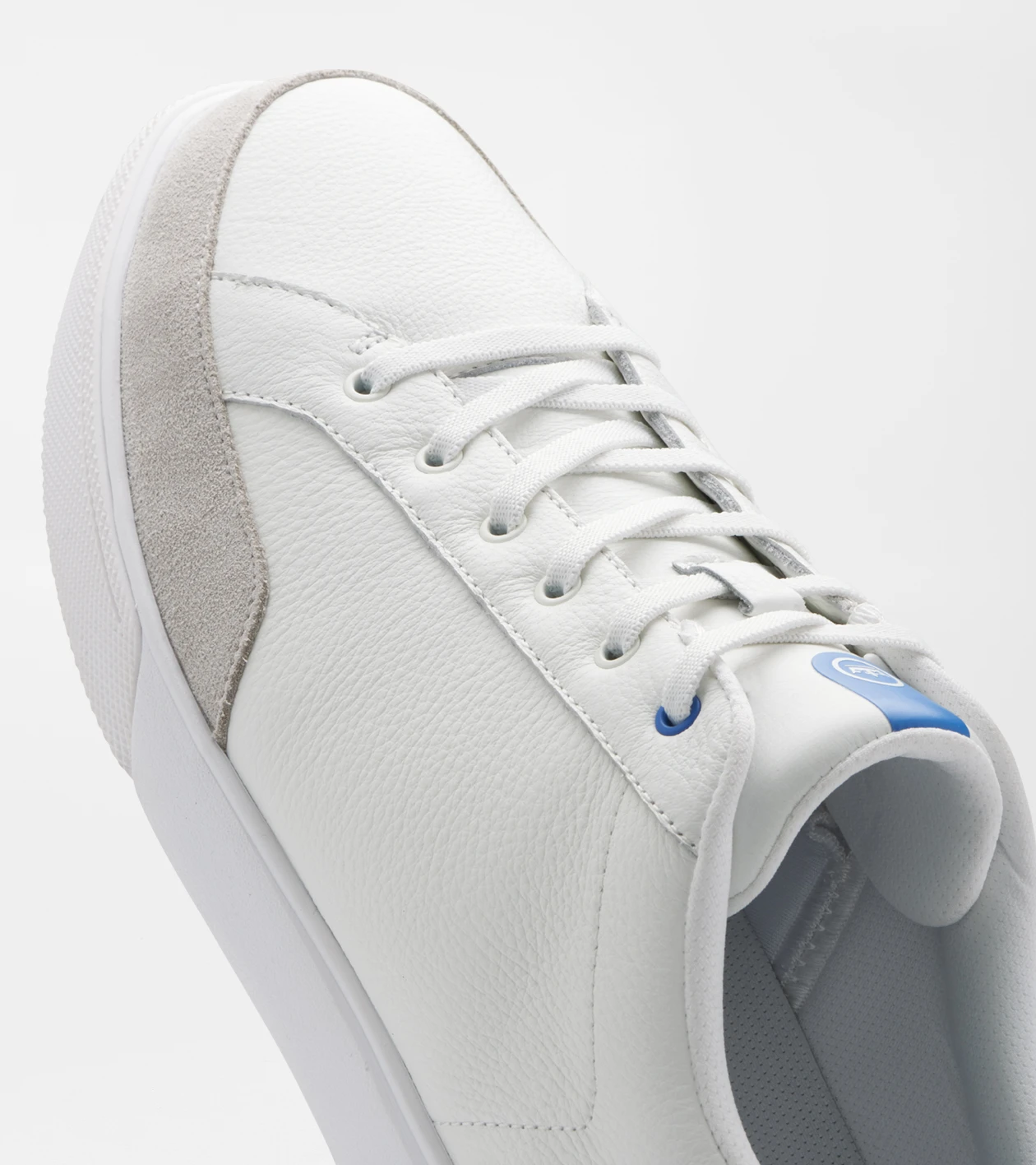 Drift Leather Hybrid Course Shoe in WHITE/MAKO BLUE - Alternate Image 3