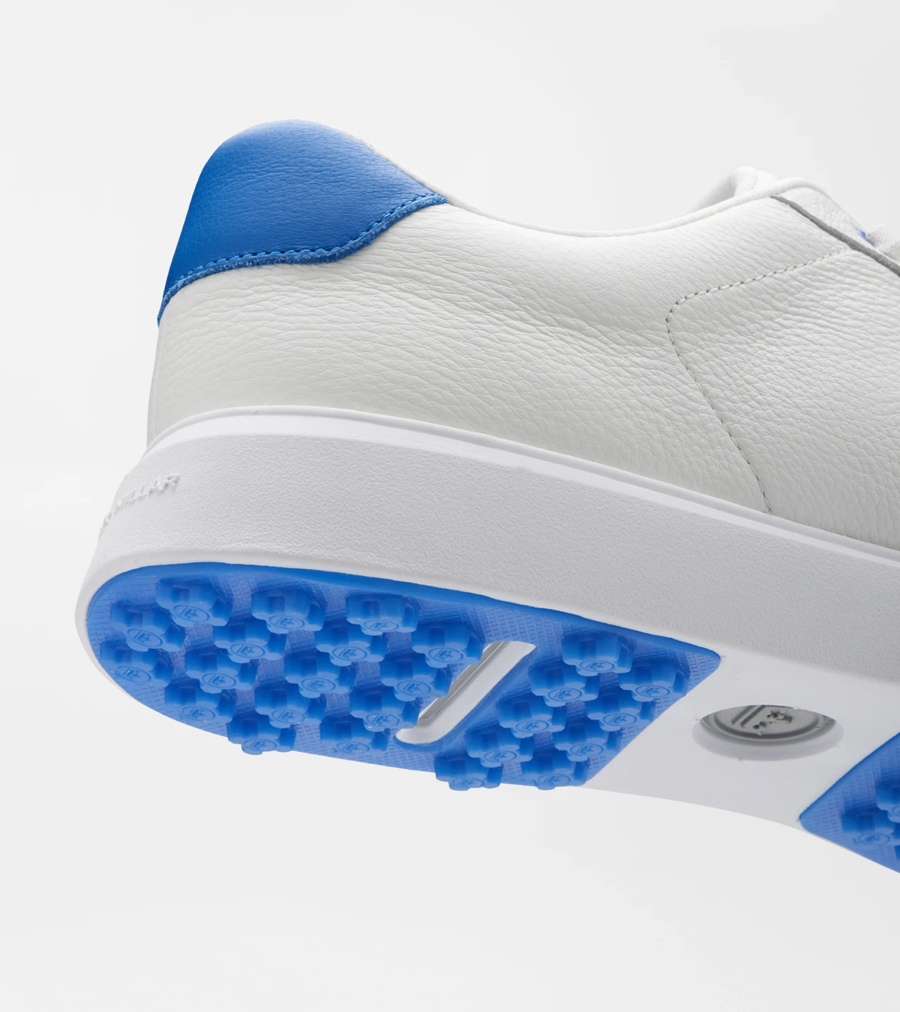 Drift Leather Hybrid Course Shoe in WHITE/MAKO BLUE - Alternate Image 4