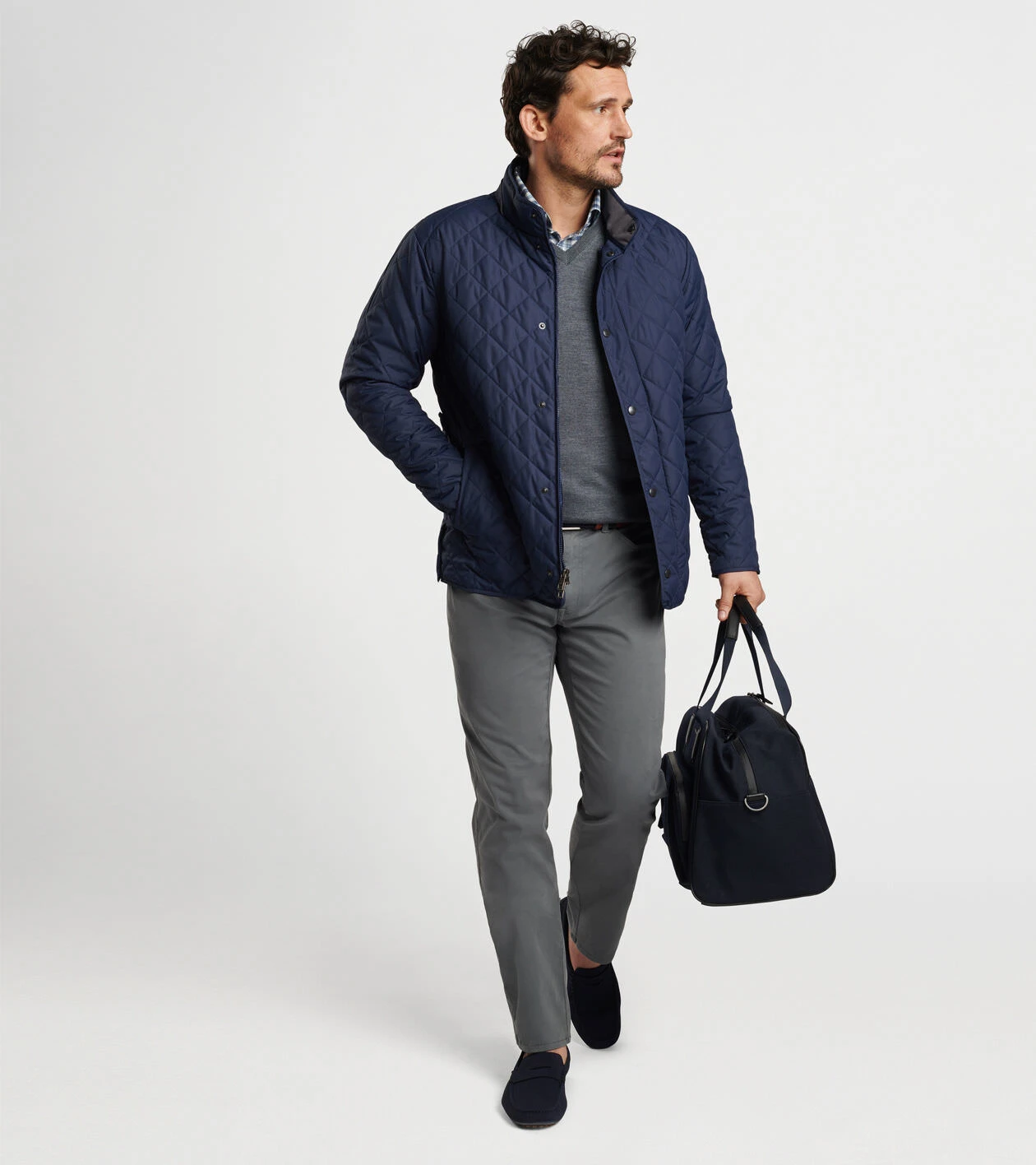 Suffolk Coat in Navy - Alternate Image 1