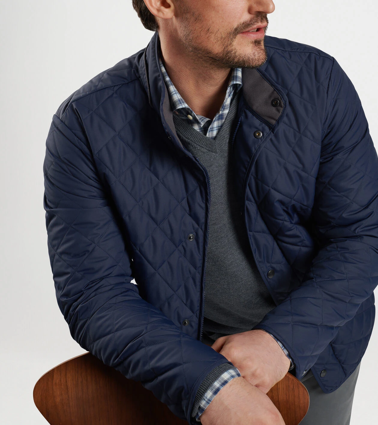 Suffolk Coat in Navy - Alternate Image 4
