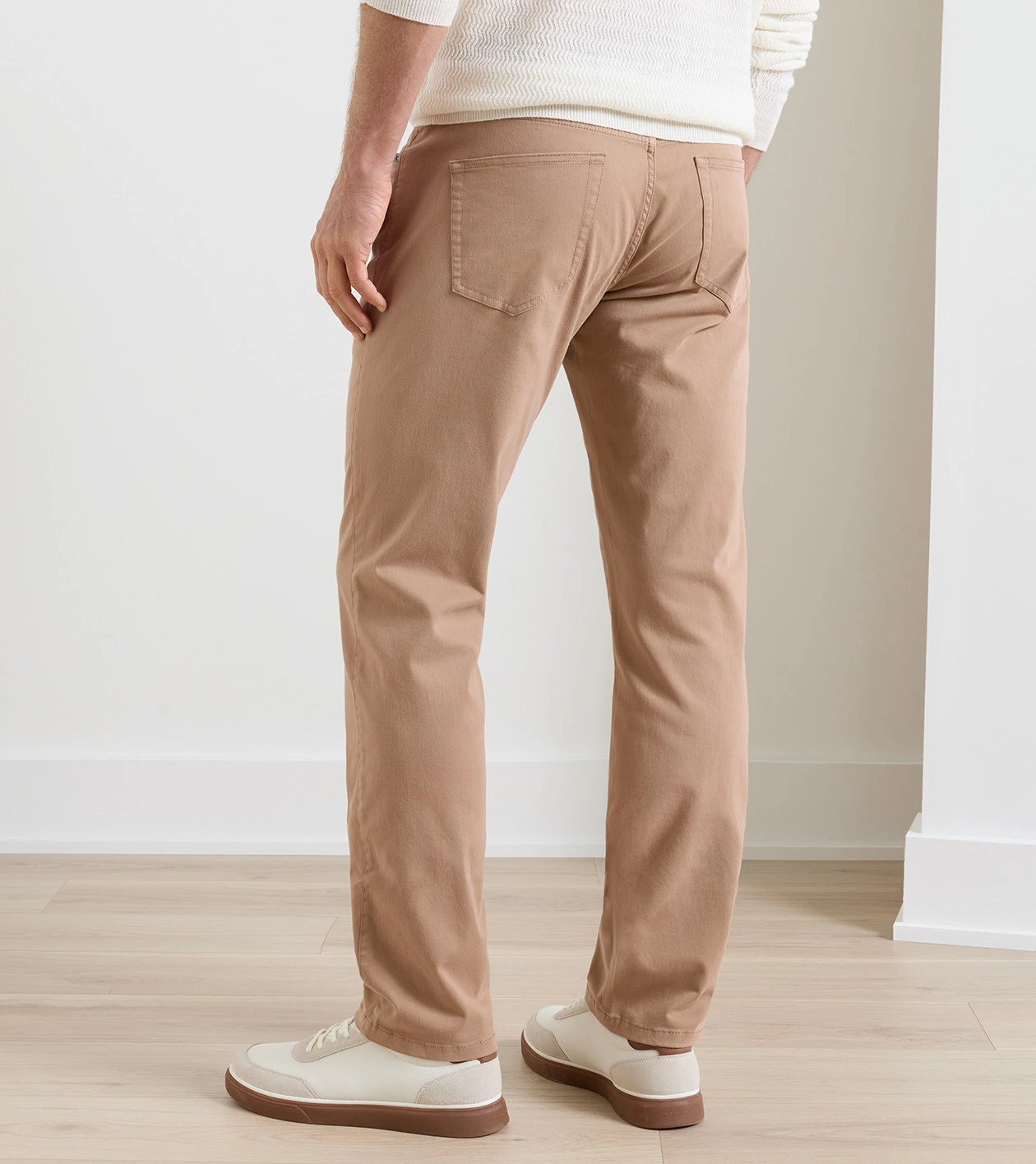 Signature Sateen Five-Pocket Pant in CAMEL - Alternate Image 2