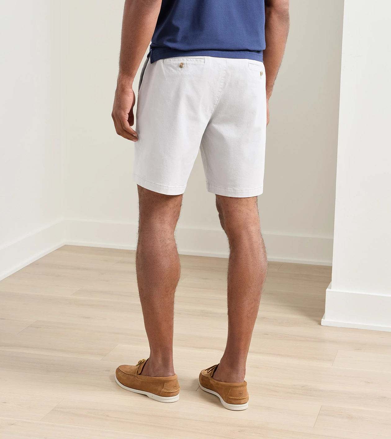Coronado Flat Front Short in British Grey - Alternate Image 2
