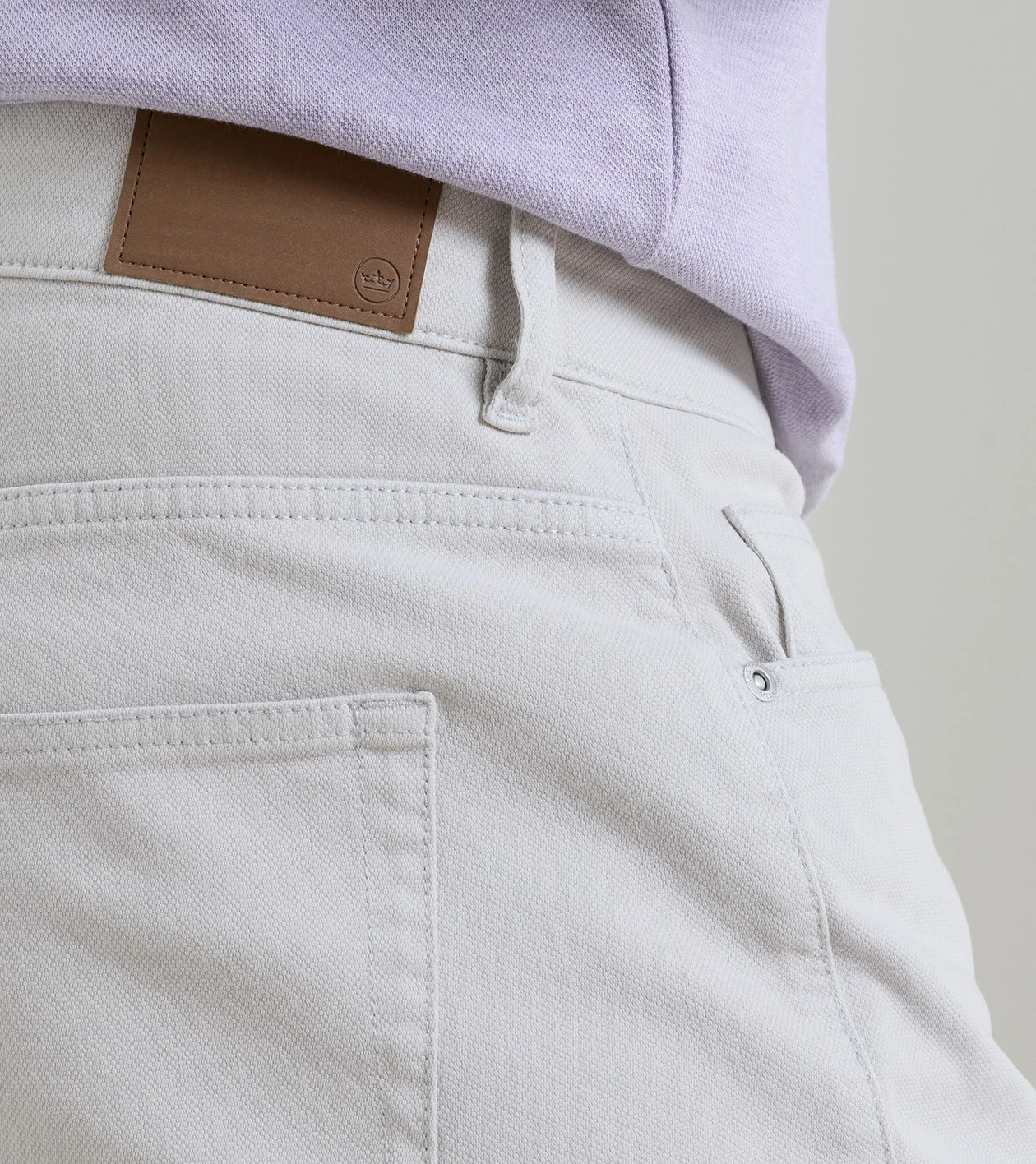 Crown Cotton Canvas Five-Pocket Pant in British Grey - Alternate Image 3