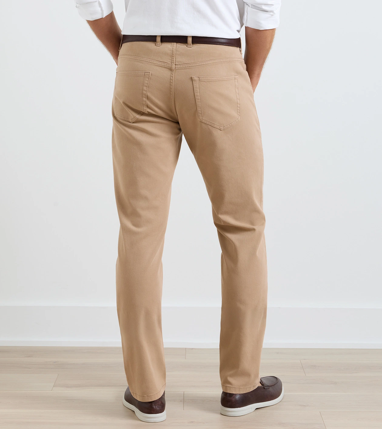 Crown Cotton Canvas Five-Pocket Pant in Khaki - Alternate Image 2