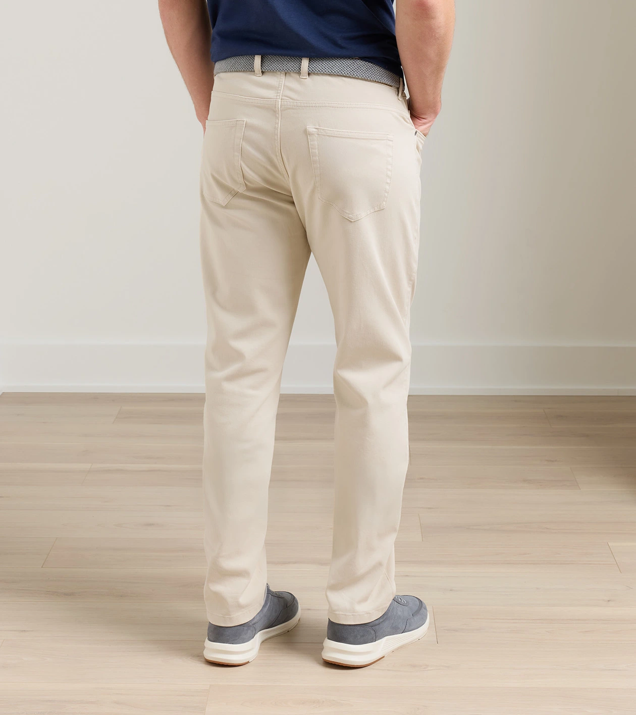 Crown Cotton Canvas Five-Pocket Pant in TRUFFLE - Alternate Image 2