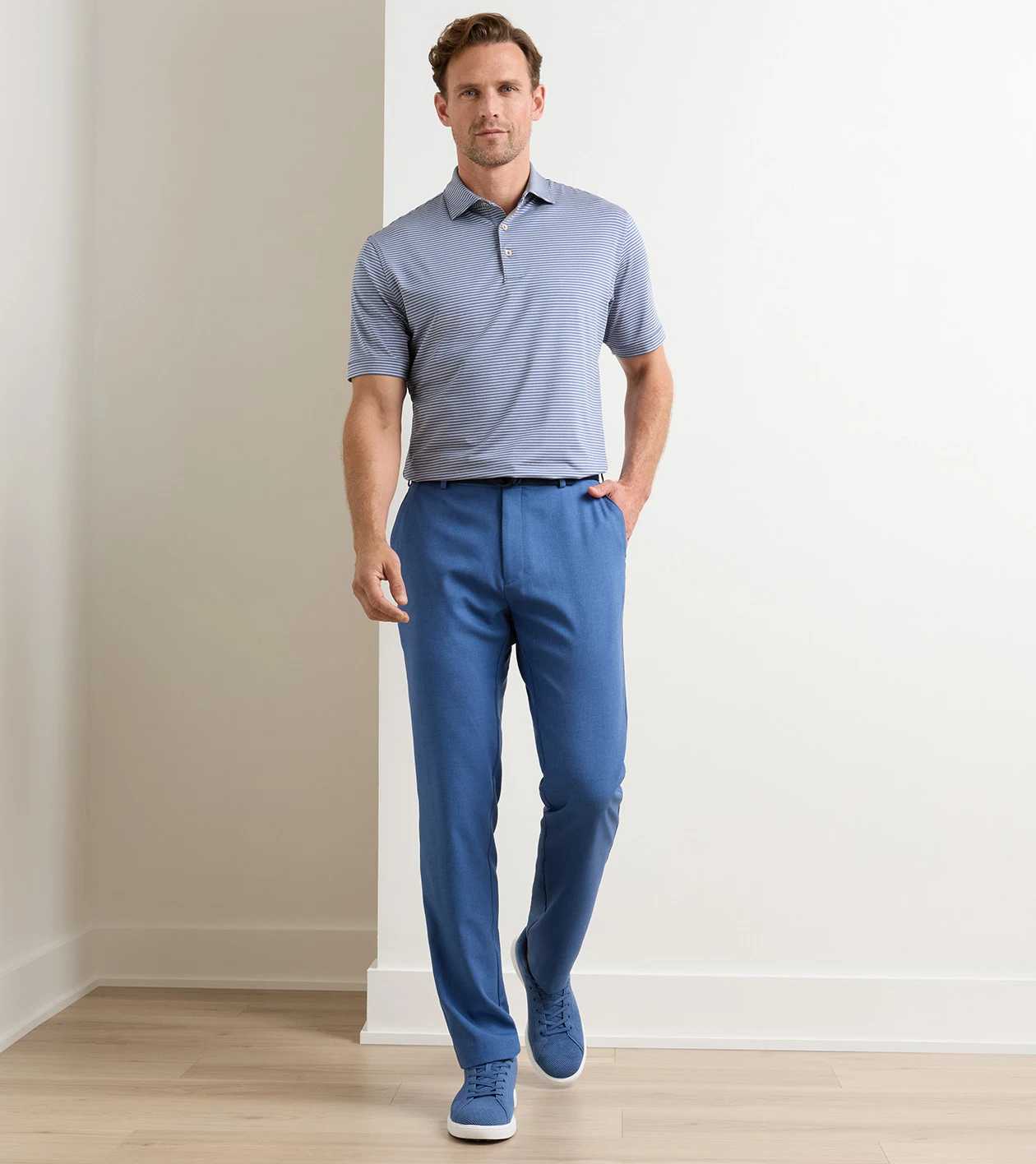 Charlotte Performance Trouser in Windsor Blue - Alternate Image 1