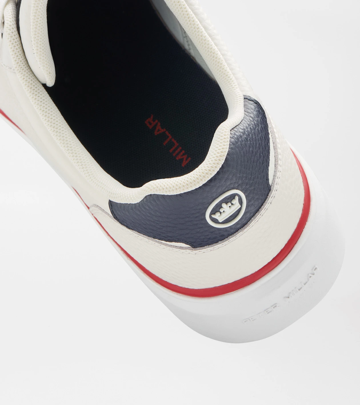 Drift Leather Hybrid Course Shoe in WHITE / RED - Alternate Image 4